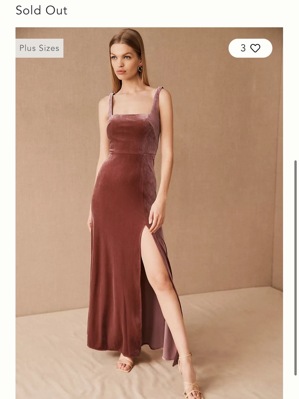 JENNY YOO Mara Velvet Maxi Dress